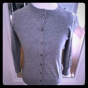 JCREW: Clare Cardigan COLOR: HEATHER Gray